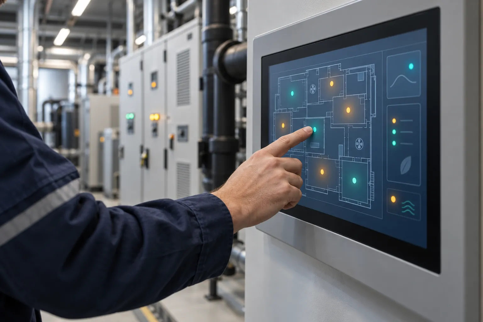 Écran de gestion technique du bâtiment