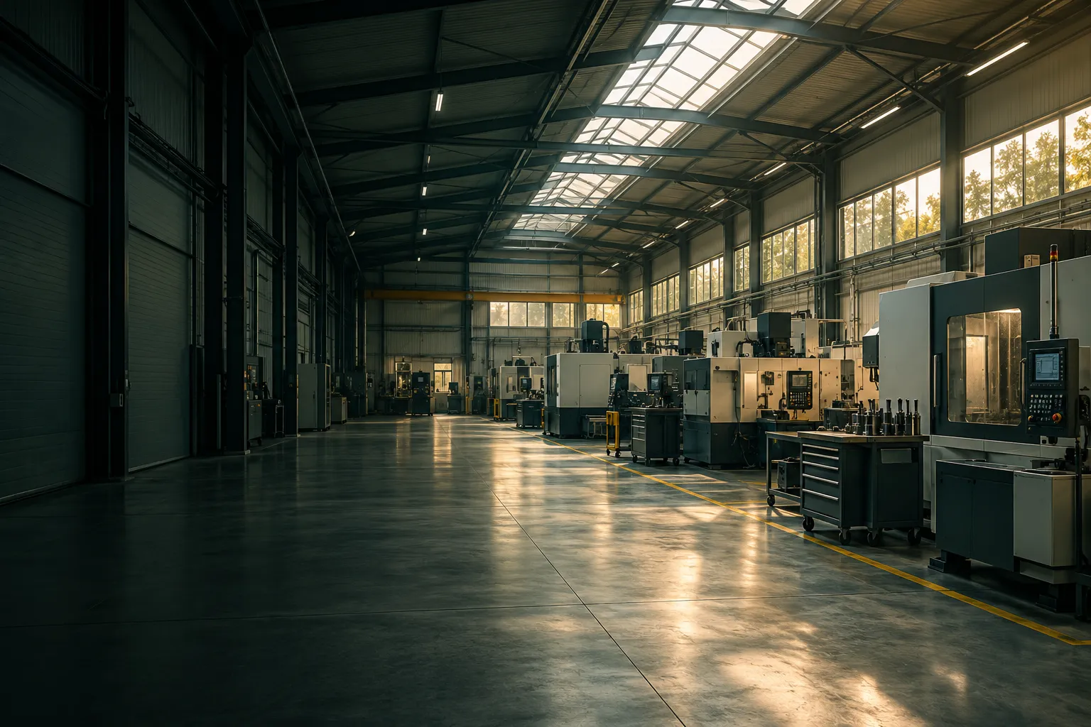 Grand volume industriel chauffé